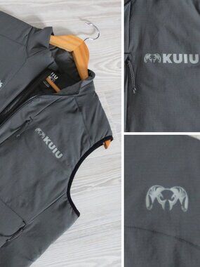 KUIU Kenai Ultra Insulated Vest Men's M Gray Gunmetal 3DeFX+ Toray Tec Outdoors